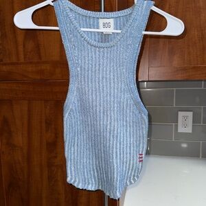 BDG Light Blue Knit Tank Top